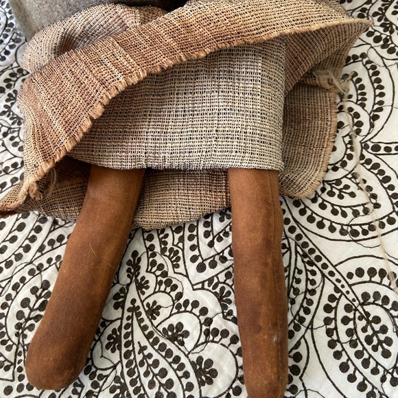 Primitive Handmade Folk Art Raggedy Ann Doll “Turnip” - Picture 8 of 10